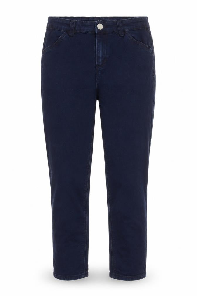 Oasis Womens Blue Cotton Straight Jeans Size 10 L24 in Regular Buckle
