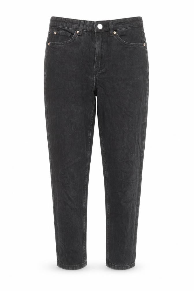 Denim & Co. Womens Black Cotton Straight Jeans Size 10 L27 in Regular Zip