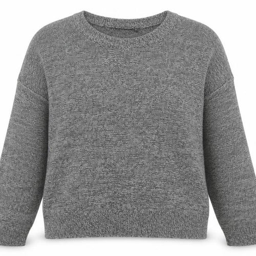Brave Soul Womens Grey Round Neck Acrylic Pullover Jumper Size L
