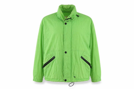 Front view of Camel women’s green jacket, size L, zip