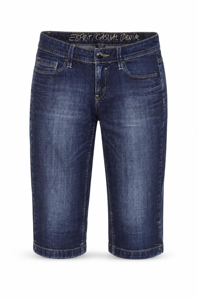 E Spirit Mens Blue Cotton Chino Shorts Size 29 in Regular Zip