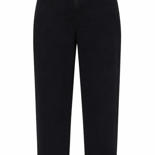 Denim Reserved Womens Black Cotton Straight Jeans Size 34 in Regular Zip