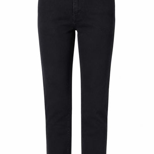 Denim & Co. Womens Black Cotton Skinny Jeans Size 8 L26 in Regular Button