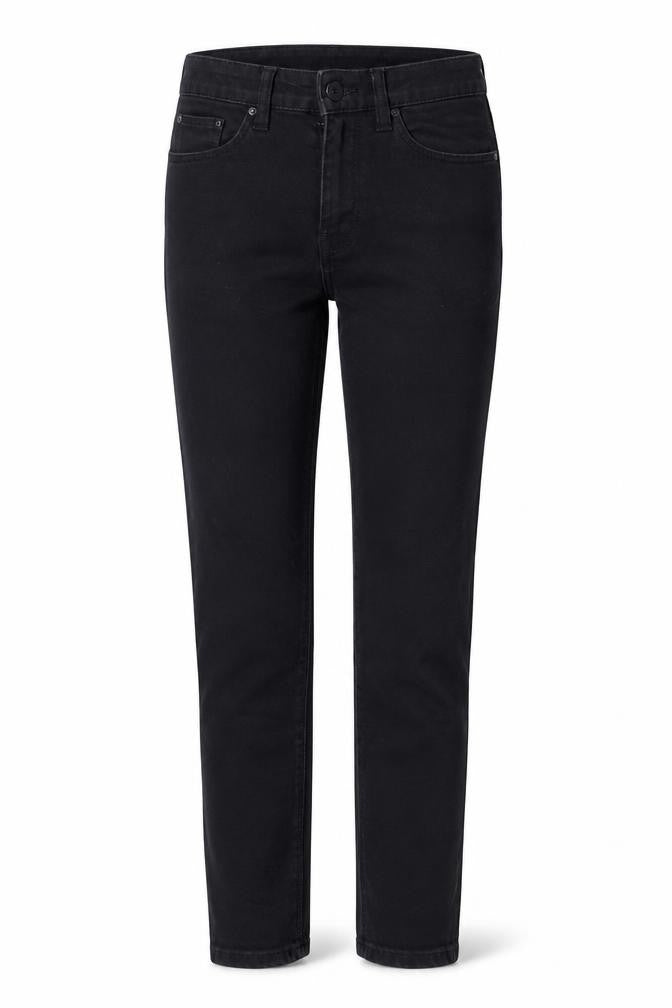 Denim & Co. Womens Black Cotton Skinny Jeans Size 8 L26 in Regular Button