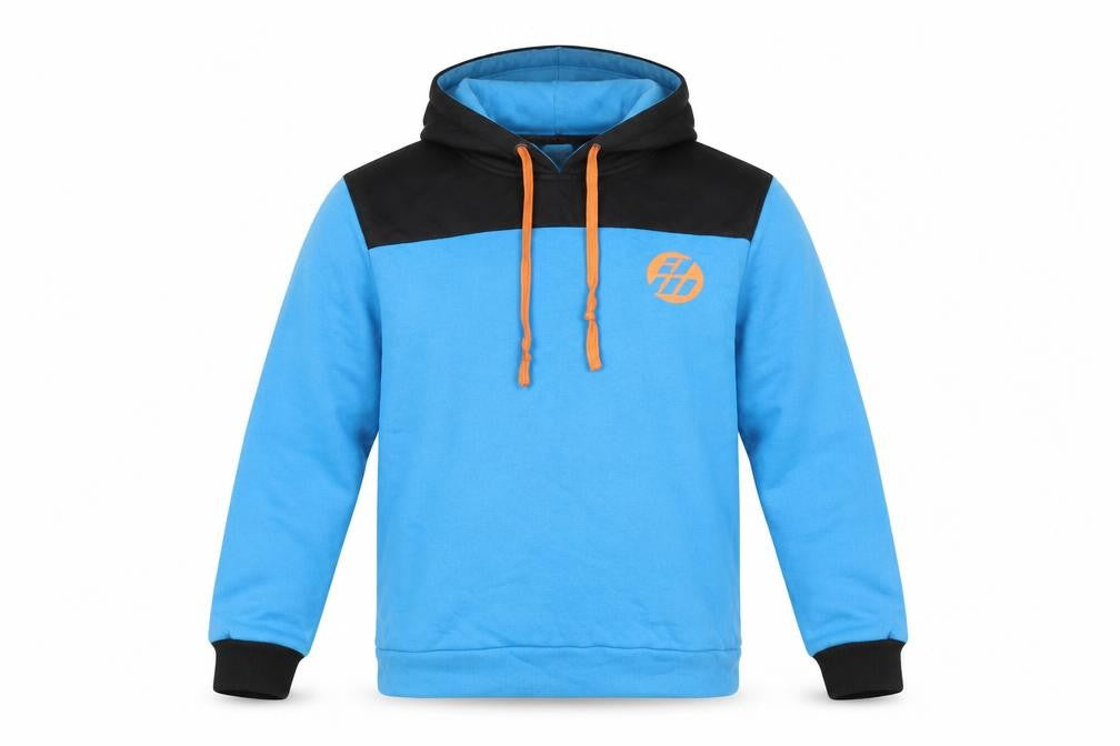 Awsome sports Mens Blue Cotton Pullover Hoodie Size S