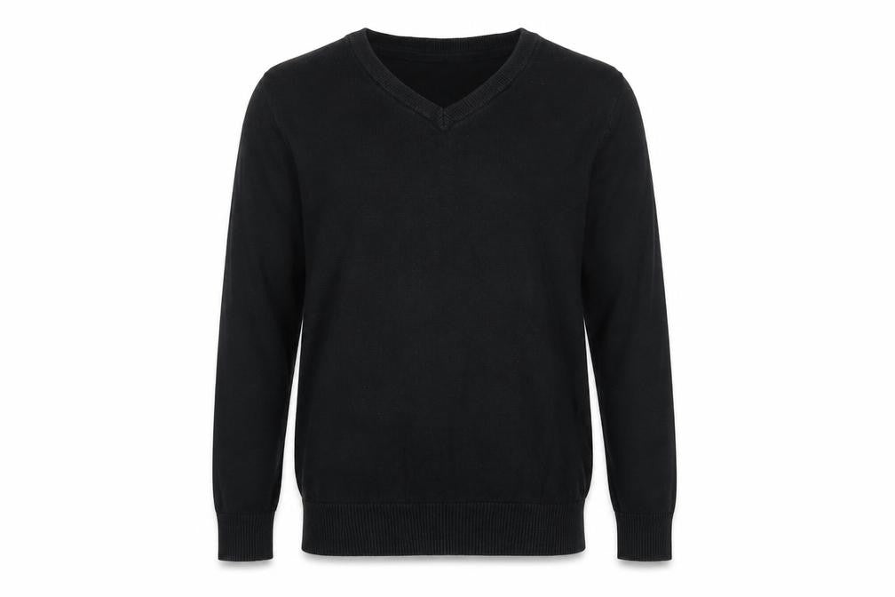 Front view of Marks & Spencer boys’ black cotton pullover sweatshirt, size 10-11, years pullover
