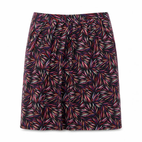 Sarah Hamilton Womens Multicoloured Geometric Viscose Flare Skirt Size 12
