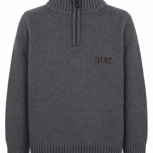 Jinsetongnian Boys Grey Acrylic Pullover Sweatshirt Size 6 Years Pullover - Sport