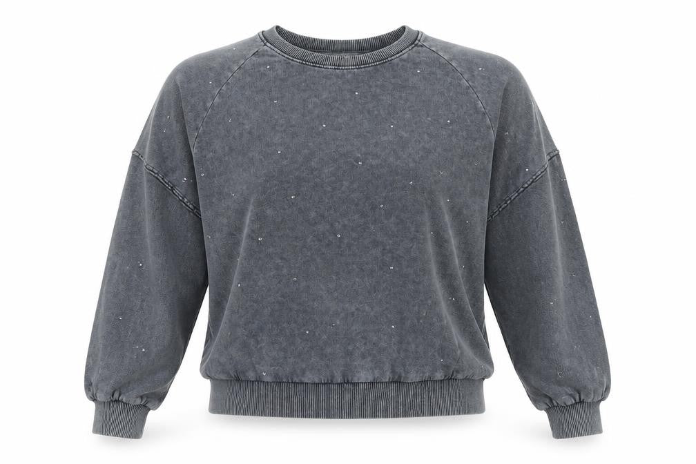 Next Womens Grey Cotton Pullover Sweatshirt Size M Pullover