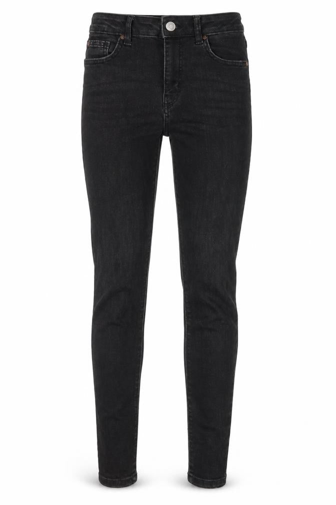 Denim & Co. Womens Grey Cotton Skinny Jeans Size 6 Regular Zip