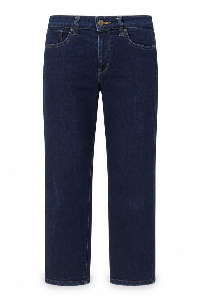 Uniqlo Womens Blue Cotton Straight Jeans Size 26 in Regular Zip