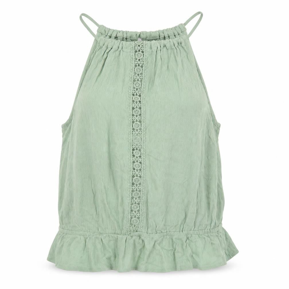 Divided Womens Green Viscose Basic Tank Size 6 Square Neck