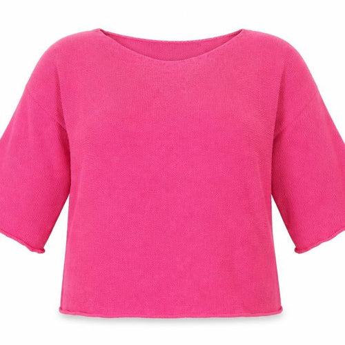 Amanti Womens Pink Boat Neck Acrylic Pullover Jumper Size M - Size M-L