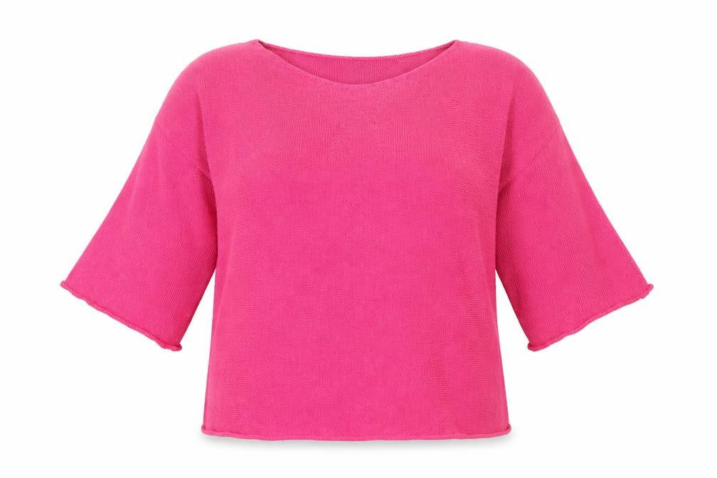 Amanti Womens Pink Boat Neck Acrylic Pullover Jumper Size M - Size M-L