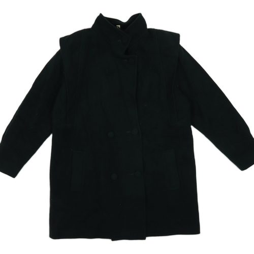 Preworn Womens Gold Parka Coat Size 14 Button