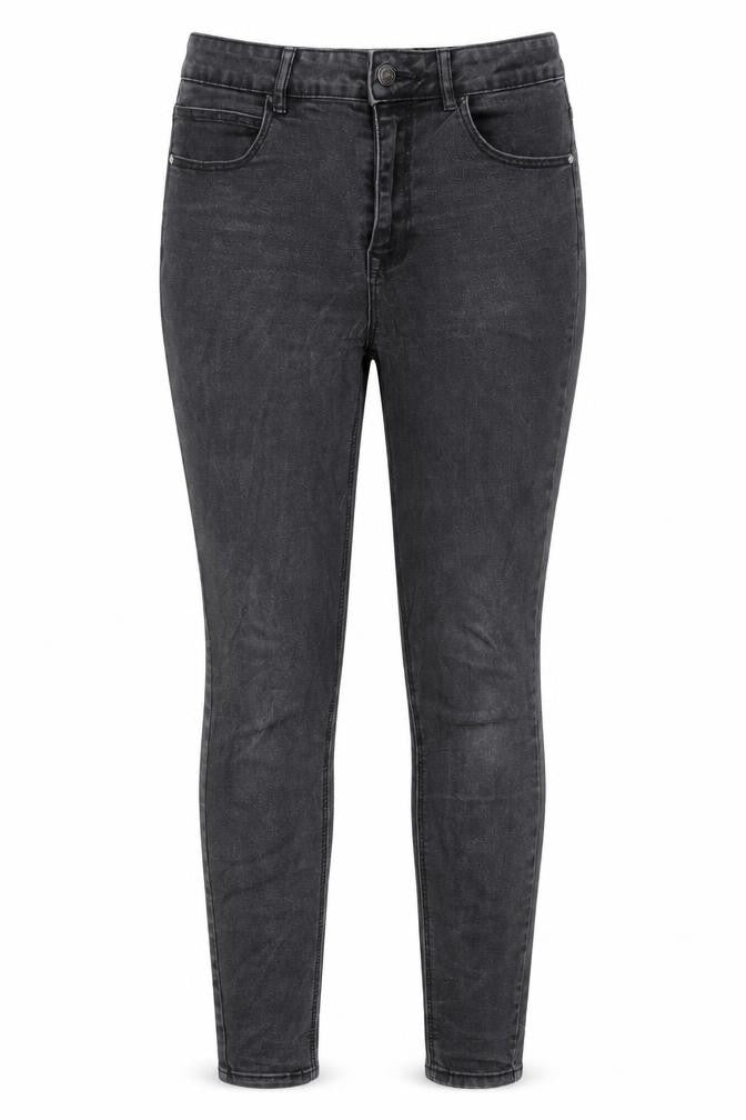 Pimkie Womens Grey Cotton Skinny Jeans Size 10 Regular Zip