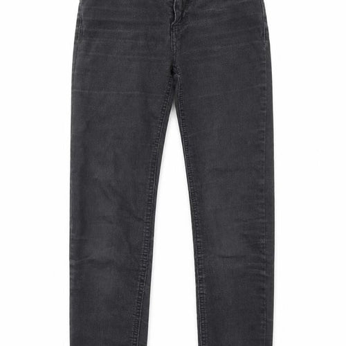 New Look Womens Black Cotton Skinny Jeans Size 6 Regular Zip