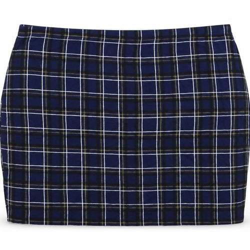 Boohoo Womens Blue Geometric Viscose Bandage Skirt Size 28