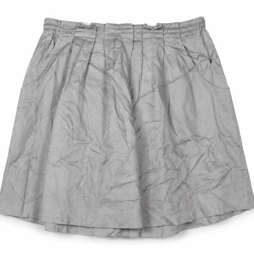 Untold Womens Green Viscose Flare Skirt Size 10 Zip