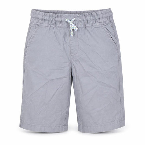 Marks and Spencer Boys Grey 100% Cotton Bermuda Shorts Size 5-6 Years Regular Drawstring