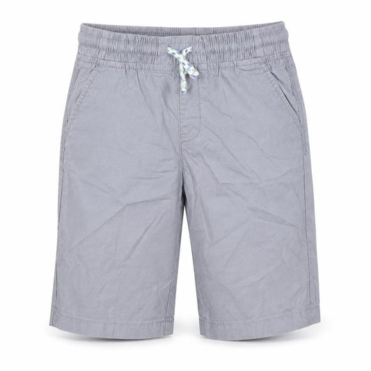 Marks and Spencer Boys Grey 100% Cotton Bermuda Shorts Size 5-6 Years Regular Drawstring