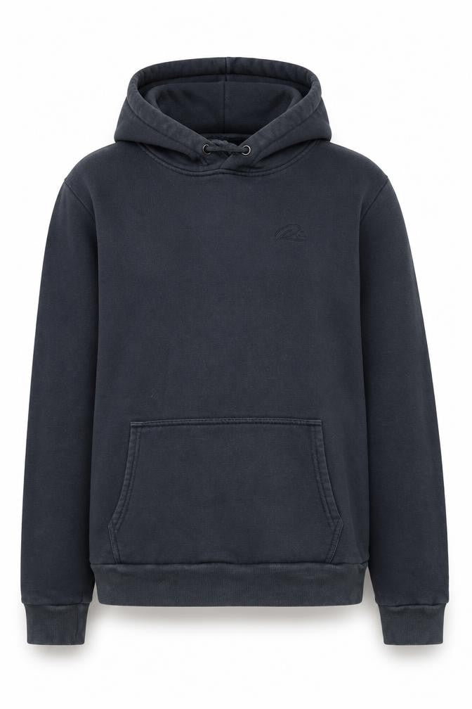 Front view of River Island women’s grey cotton pullover hoodie, size M, pullover