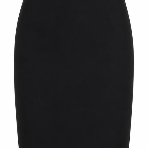 Marks and Spencer Womens Black Polyester Straight & Pencil Skirt Size 30 Zip