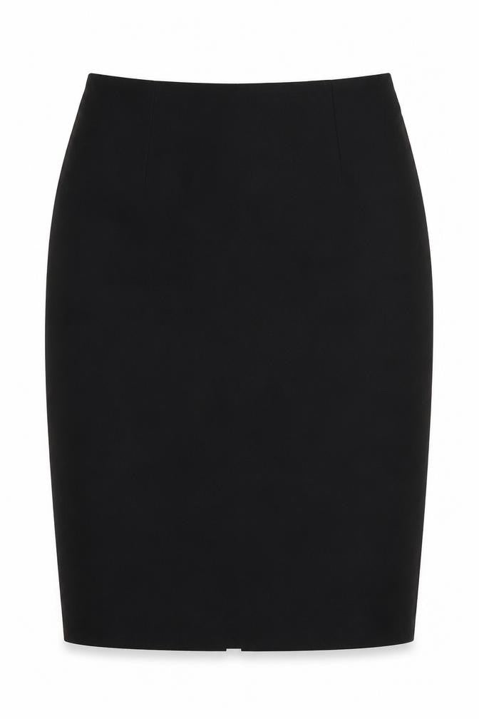 Marks and Spencer Womens Black Polyester Straight & Pencil Skirt Size 30 Zip