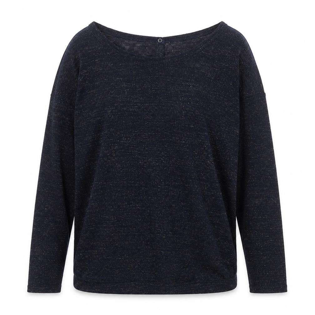 Next Womens Blue Polyester Basic T-Shirt Size 6 V-Neck