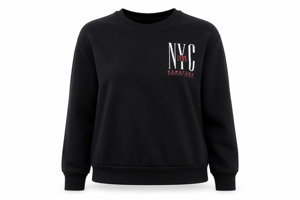 Primark Womens Black Polyester Pullover Sweatshirt Size 12 Pullover - NYC