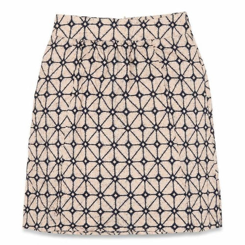 Gap Womens Pink Geometric Cotton A-Line Skirt Size 10 Zip