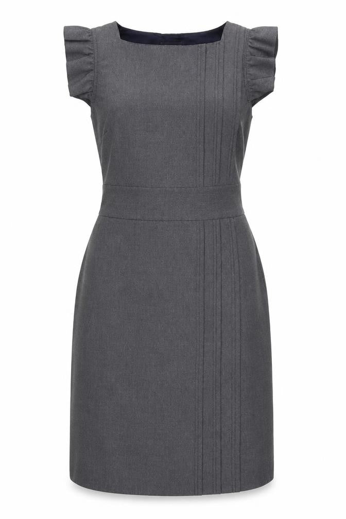 Et vous Womens Grey Viscose A-Line Size 10 Sweetheart Zip