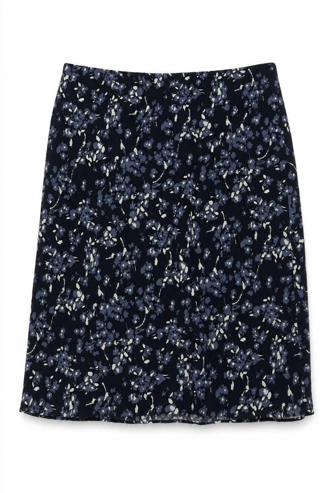 Precis Womens Blue Geometric Viscose Flare Skirt Size 16