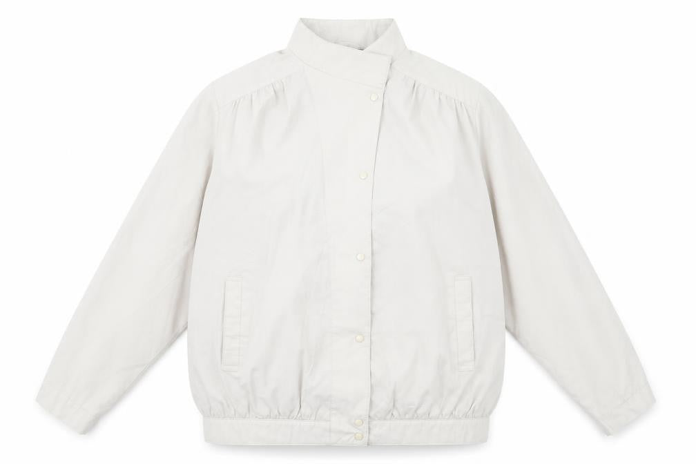 Front view of St Michael women’s ivory jacket, size UK 16, snap