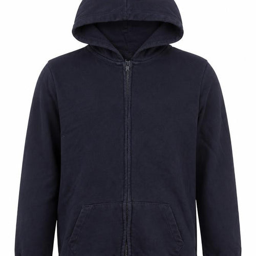 TU Boys Blue Cotton Full Zip Hoodie Size 9 Years Zip