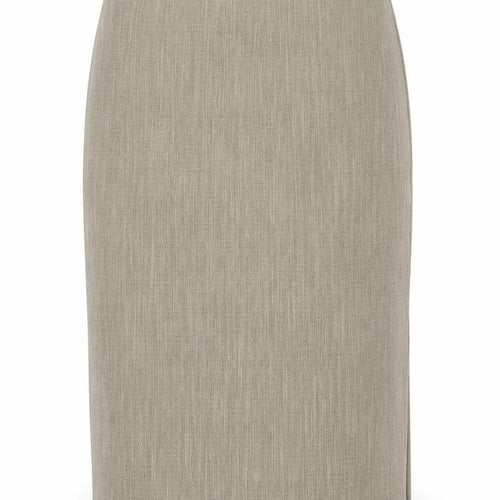 Bianca Womens Beige Acetate Straight & Pencil Skirt Size 10 Zip