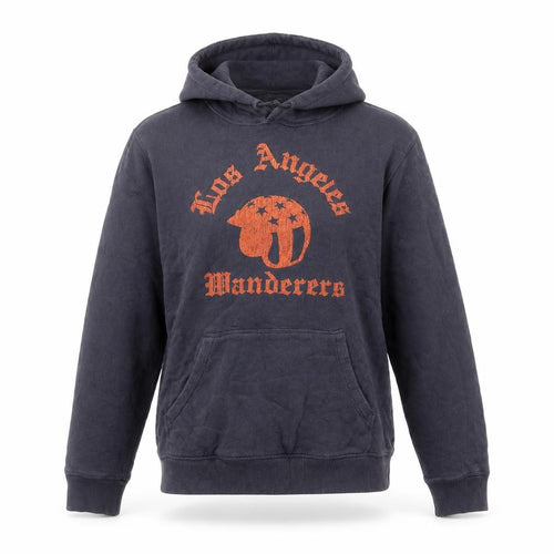 Nineteen Sixty Nine Womens Blue Cotton Pullover Hoodie Size M Pullover - Los Angeles Wanderers