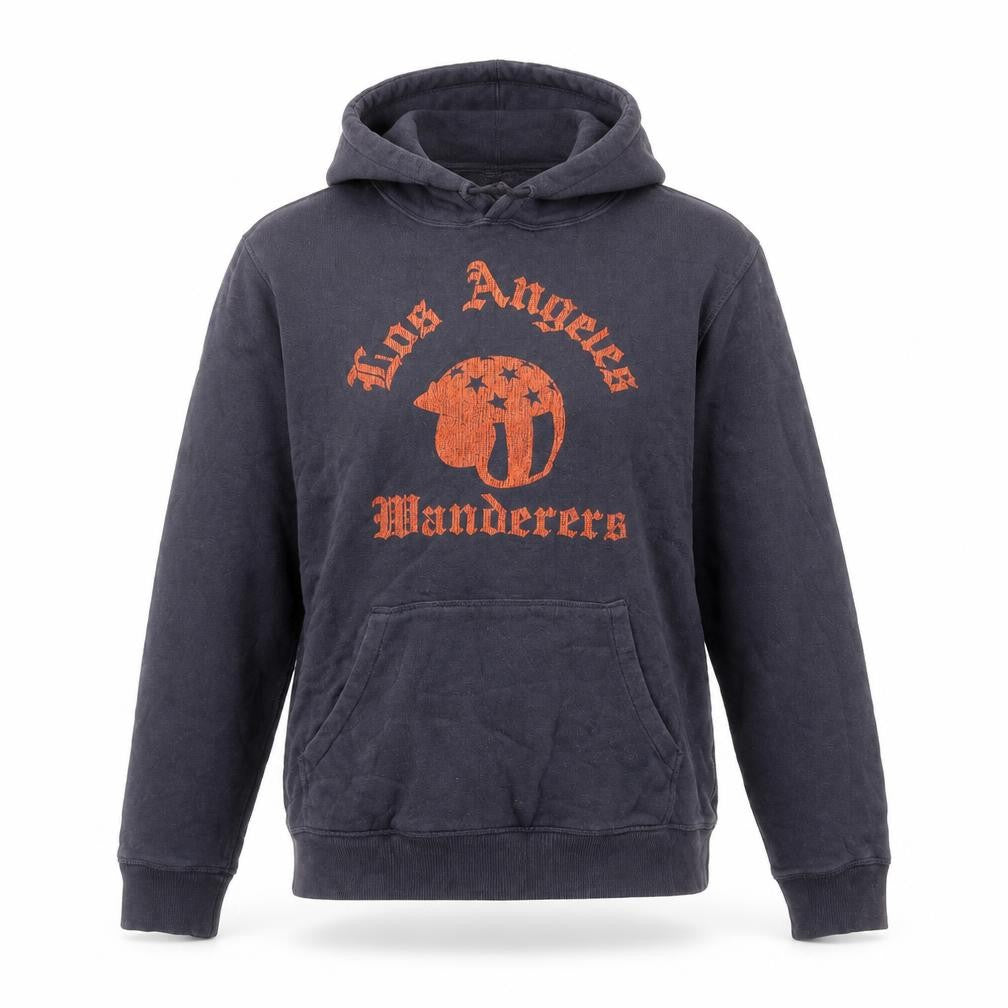 Nineteen Sixty Nine Womens Blue Cotton Pullover Hoodie Size M Pullover - Los Angeles Wanderers