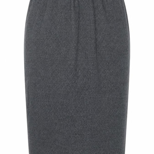 Preworn Womens Grey Cotton Straight & Pencil Skirt Size M