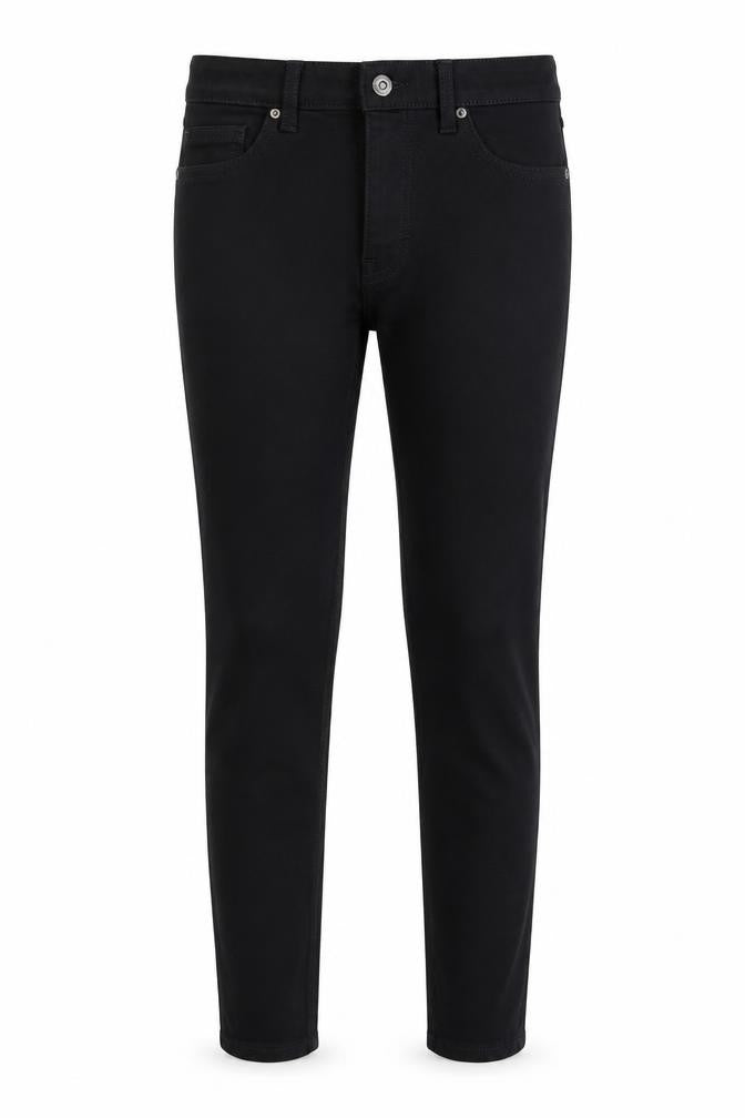 Topshop Womens Black Cotton Skinny Jeans Size 26 in L28 in Regular Zip