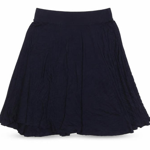 george & martha Womens Blue Viscose Flare Skirt Size S