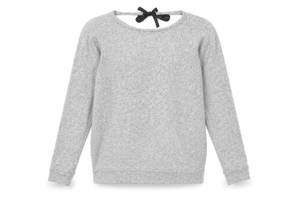 Front view of River Island women’s grey polyester basic t-shirt, size UK 12, round neck