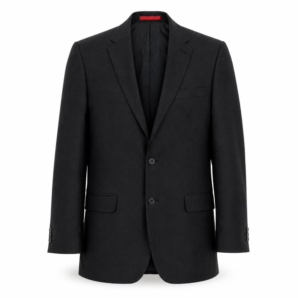Front view of Burton men’s grey viscose jacket blazer, size 40