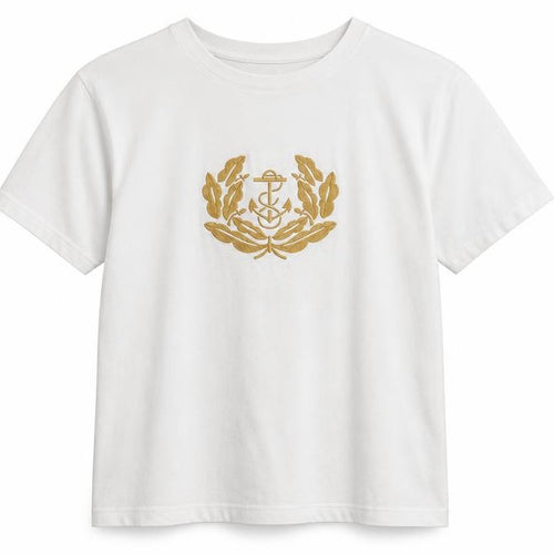 The Principle of Leisure Womens White Polyester Basic T-Shirt Size 10 Round Neck