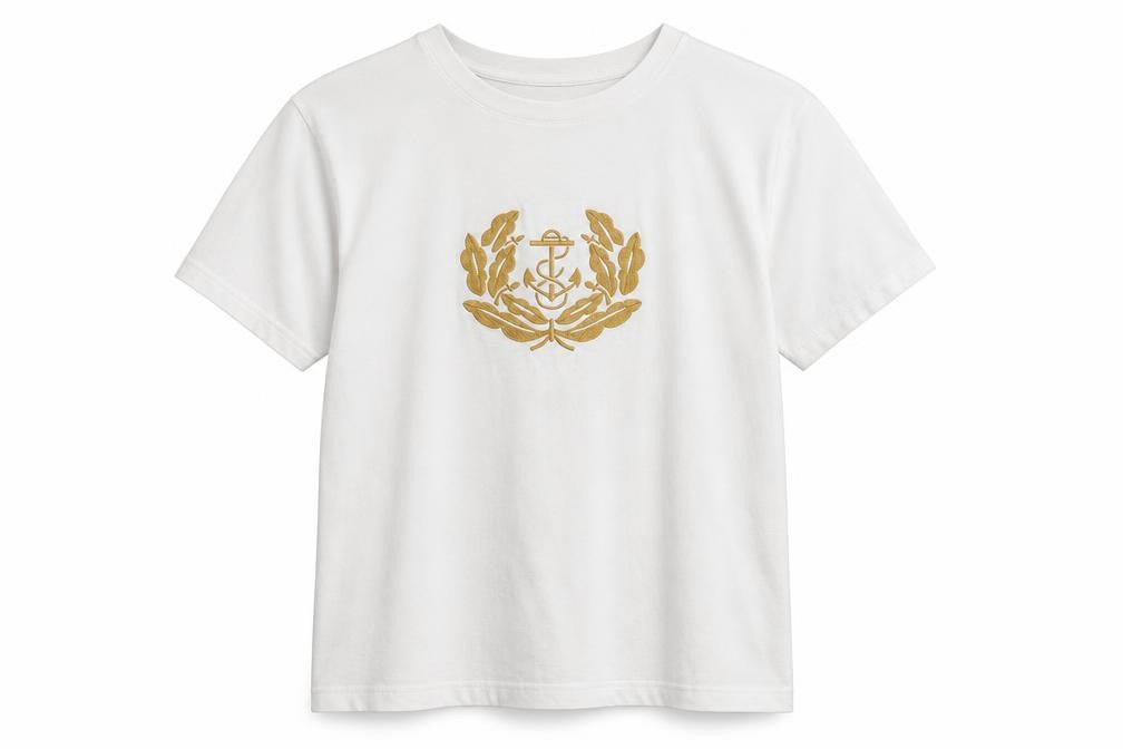 The Principle of Leisure Womens White Polyester Basic T-Shirt Size 10 Round Neck
