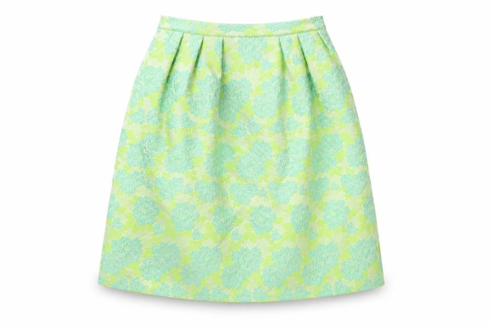 ASOS Womens Green Floral Polyester Tulip Skirt Size 10 Zip