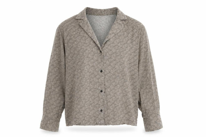 Pull&Bear Womens Brown Animal Print Viscose Basic Button-Up Size S Collared - Leopard Print