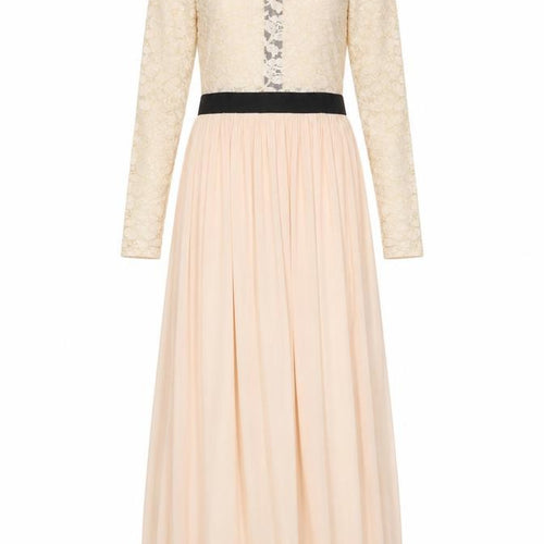 Rare London Womens Pink Polyester Maxi Size 6 Boat Neck Zip