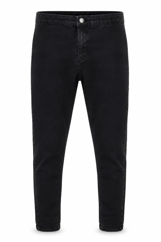 Topshop Mens Black Cotton Skinny Jeans Size 30 in Regular Button