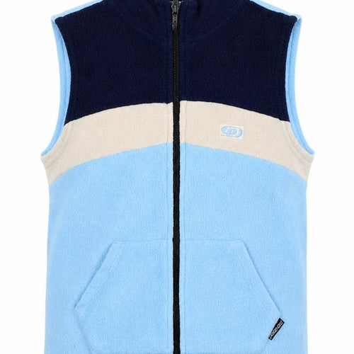 Paranoid Boys Blue Colourblock Gilet Waistcoat Size M Zip